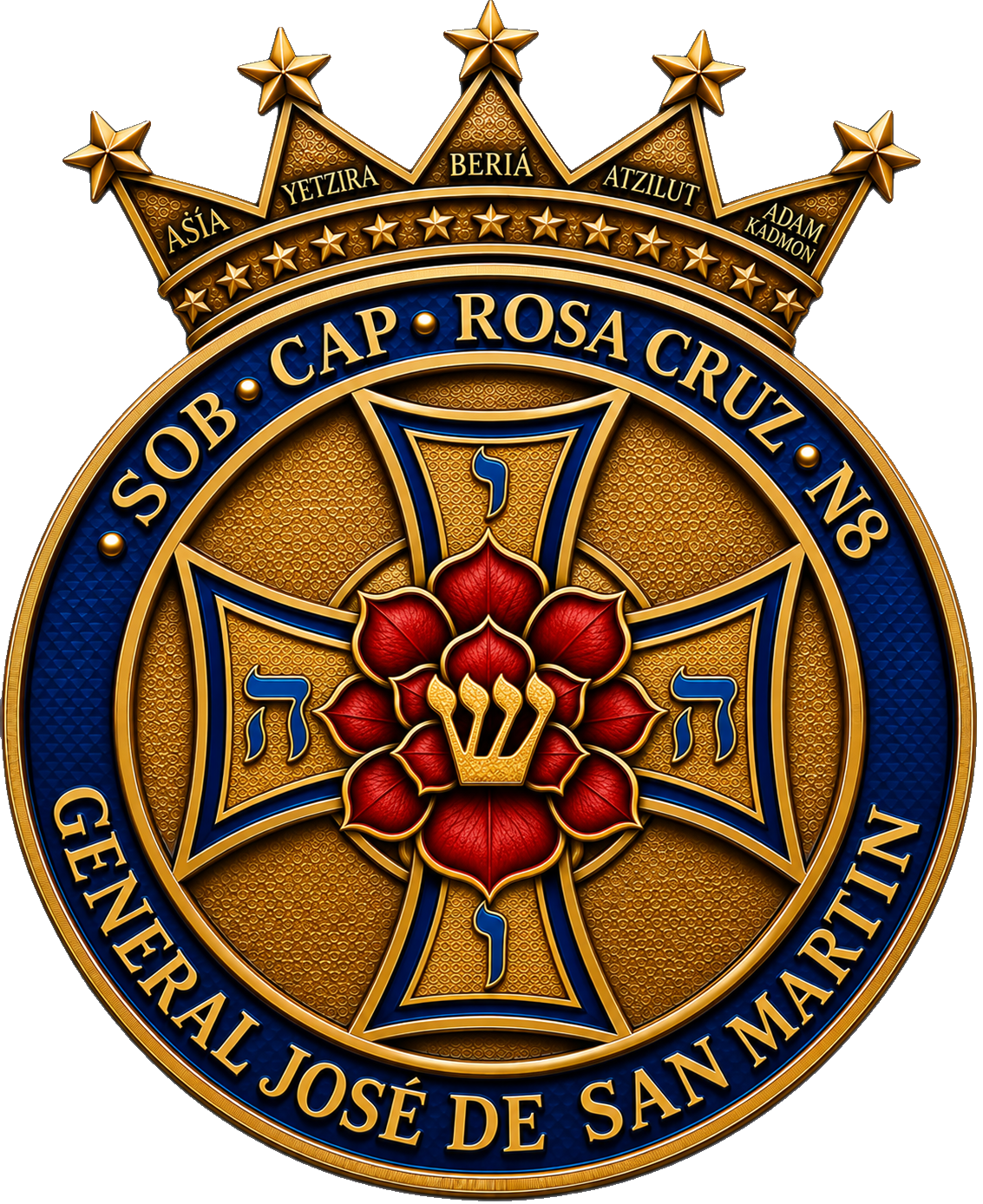 Medalla oficial del Capítulo San Martín N.º 8